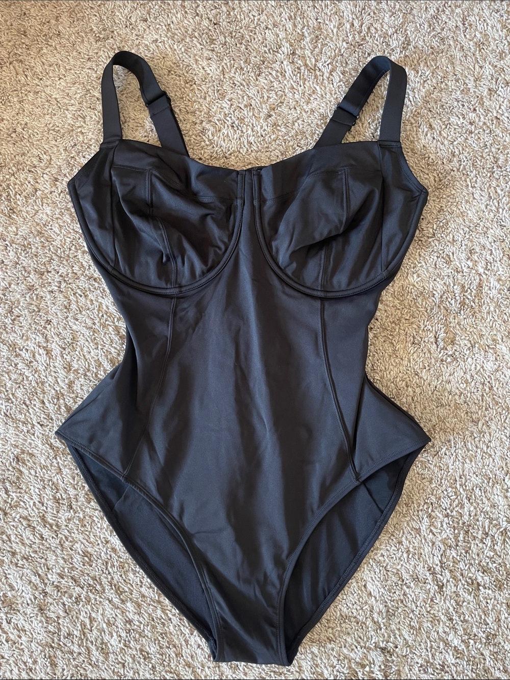 TA3 Lifty Black One Piece Swimsuit XL Regular/Long H/I Cup NWOT